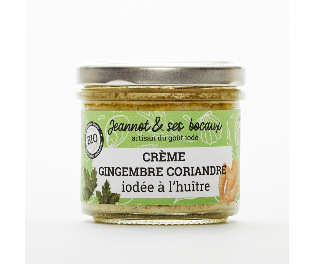 Crème gingembre-coriandre iodée à l'huître
