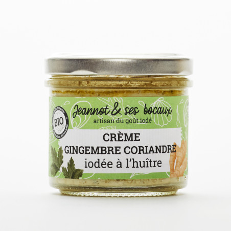 Crème gingembre-coriandre iodée à l'huître