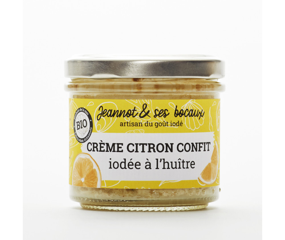 Crème citron confit iodée à l'huître Crème citron confit iodée à l'huître