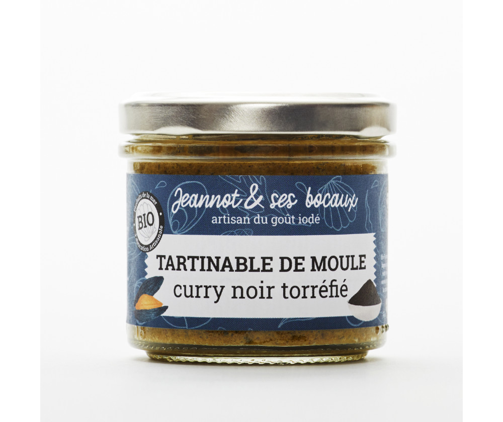 Tartinable de moule curry noir torréfié Tartinable de moule curry noir torréfié
